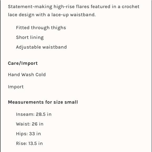 Free People Dragonfly Crochet Flare Pants - Picture 8 of 8